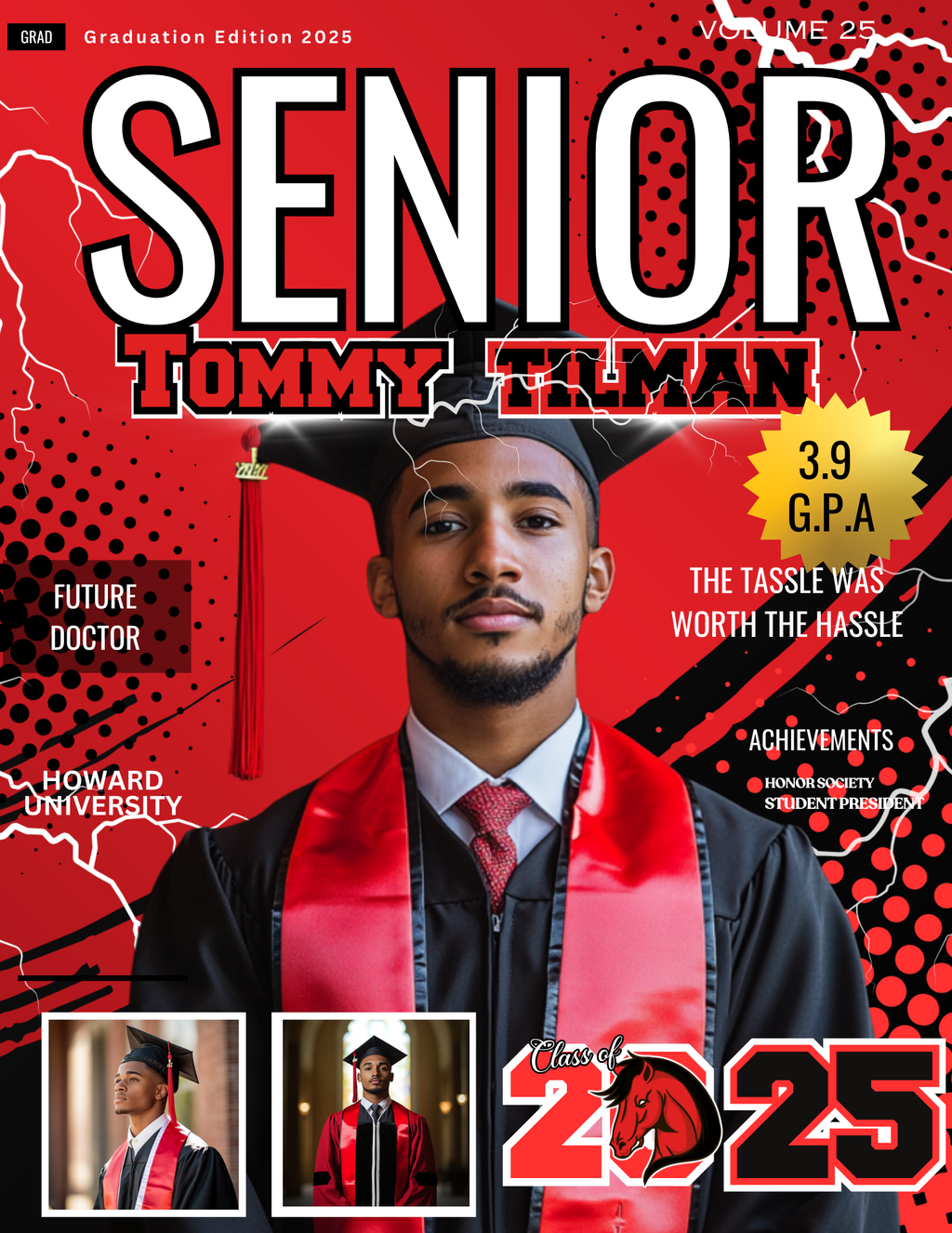 Framed Graduate Magazine Cover