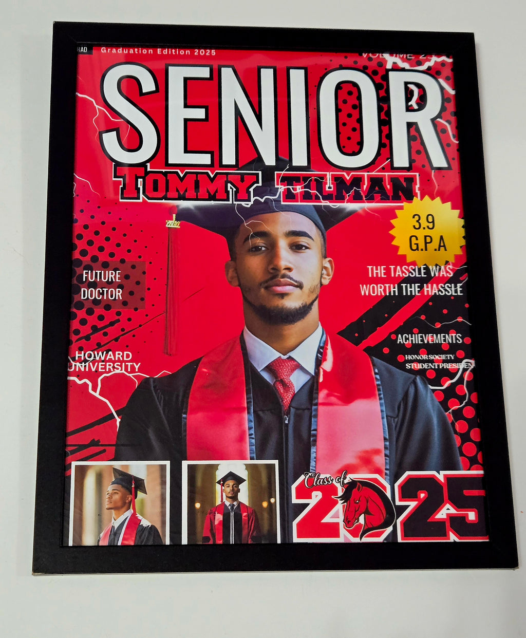 Framed Graduate Magazine Cover