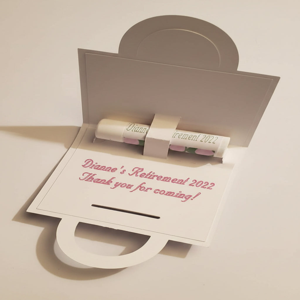 Embossed Purse Party Favors (Vanilla Lip Balm Included!)