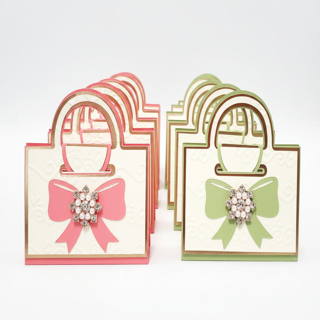 Embossed Purse Party Favors (Vanilla Lip Balm Included!)