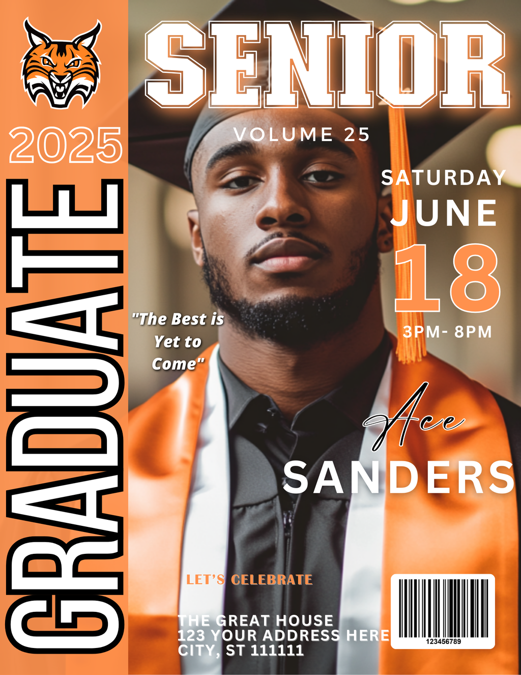 Framed Graduate Magazine Cover
