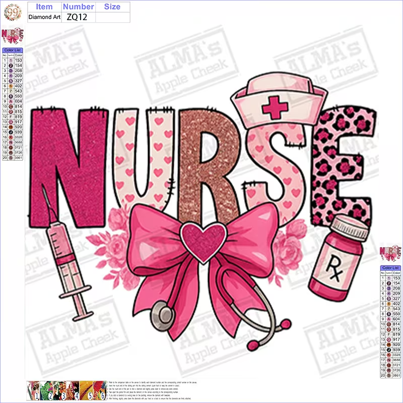 5D Diamond Painting Set (Nurse-themed)