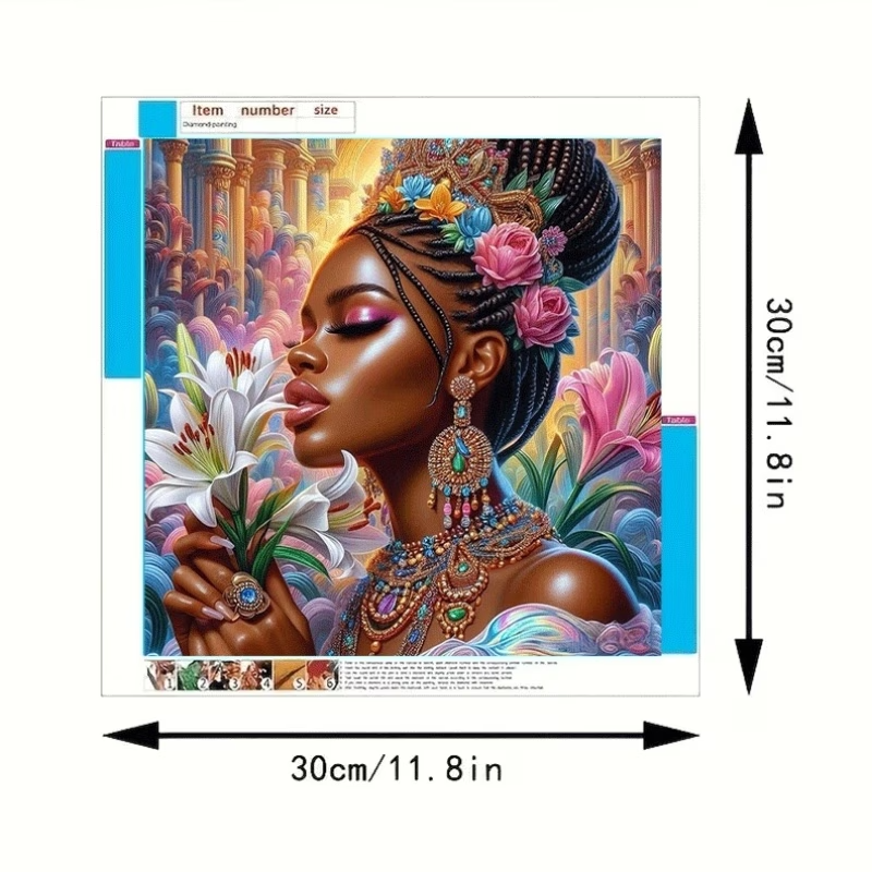 5D Round Diamond Paint Kit (Majestic Beauty in Bloom)