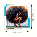 5D Diamond Paint Kit (Crowned in Color-Afro Queen)