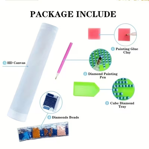 5D Diamond Paint Kit (Crowned in Color-Afro Queen)